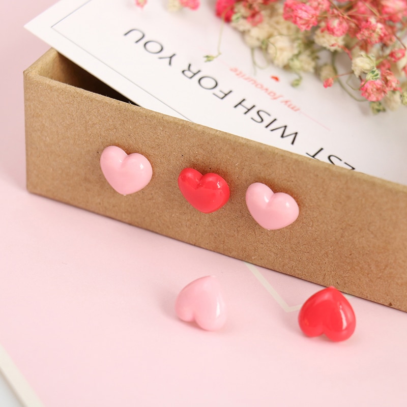 High Quality Heart Push Pins (50 pcs)