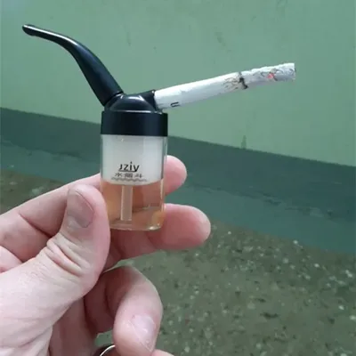 High Quality Pocket Size Mini Pipe Water Filter Cigarette Smoking Pipe Hookah Filter Outdoor Tool Smoking Cigarette
