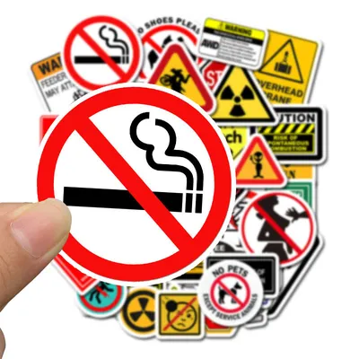 High Quality PVC Warning Stickers (50 pcs) High Quality PVC Warning Stickers (50 pcs)