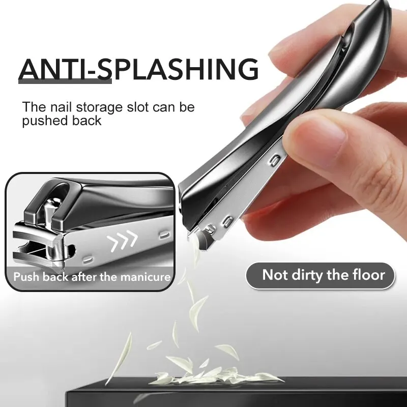 High Quality Stainless Steel Nail Clippers Sharp Curved Blades Finger Toenail Manicure Tool For Home Use High Quality Stainless Steel Nail Clippers Sharp Curved Blades Finger Toenail Manicure Tool For Home Use