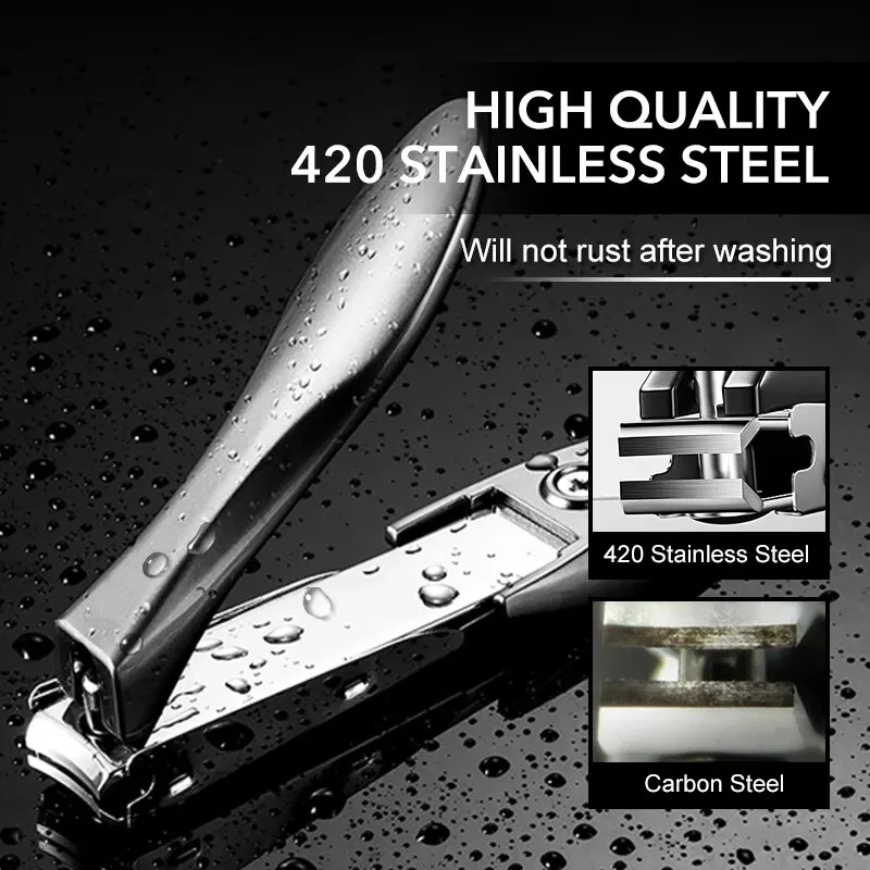 High Quality Stainless Steel Nail Clippers Sharp Curved Blades Finger Toenail Manicure Tool For Home Use High Quality Stainless Steel Nail Clippers Sharp Curved Blades Finger Toenail Manicure Tool For Home Use