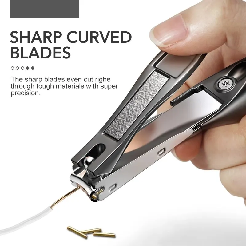 High Quality Stainless Steel Nail Clippers Sharp Curved Blades Finger Toenail Manicure Tool For Home Use High Quality Stainless Steel Nail Clippers Sharp Curved Blades Finger Toenail Manicure Tool For Home Use