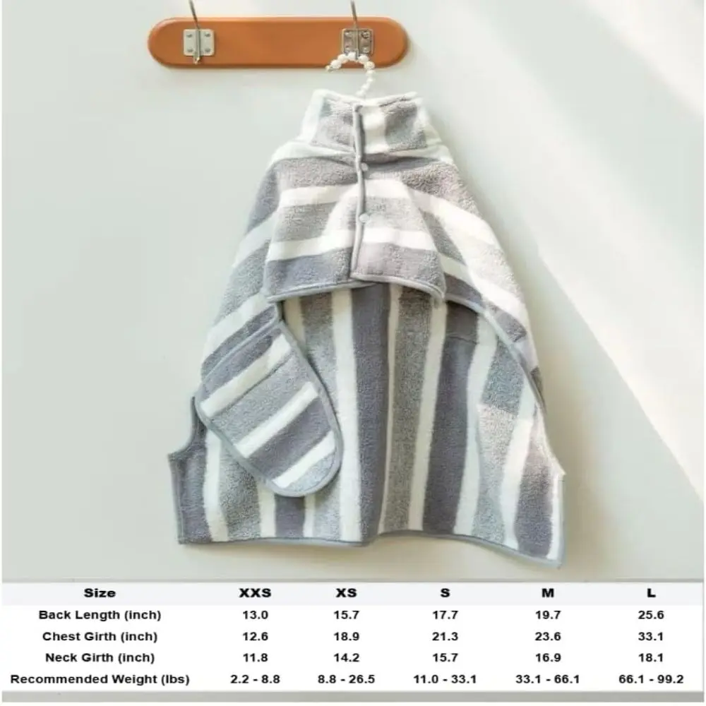 High Quality Water Absorption Dog Bathrobe Microfiber Quick Drying Pet Clothes Stripe Cat Towel Beach Time High Quality Water Absorption Dog Bathrobe Microfiber Quick Drying Pet Clothes Stripe Cat Towel Beach Time