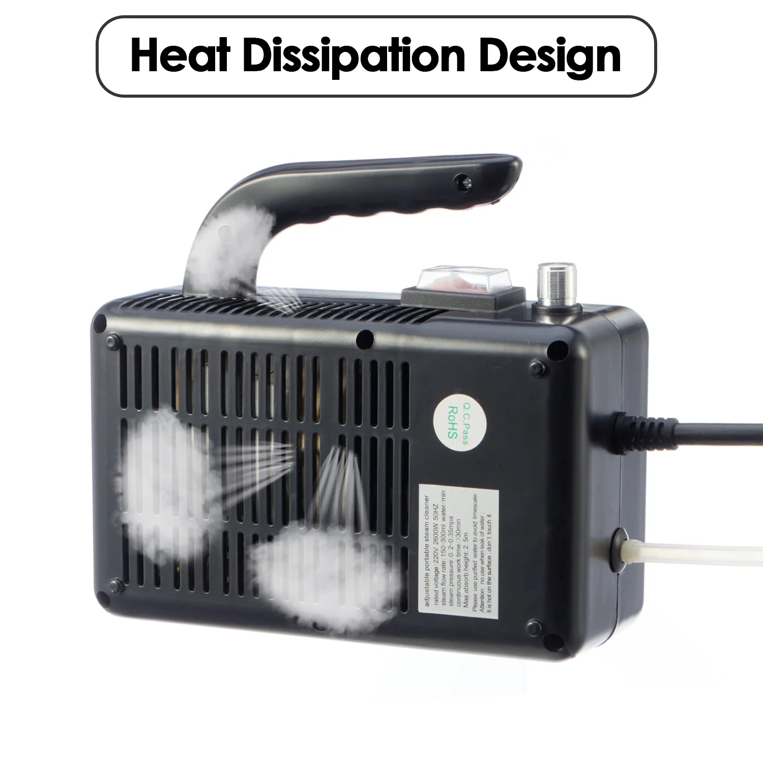 High Steam Cleaner High Temperature Sterilization Air Conditioning Kitchen Hood Car Appliances Steam Cleaners 2600W High Steam Cleaner High Temperature Sterilization Air Conditioning Kitchen Hood Car Appliances Steam Cleaners 2600W