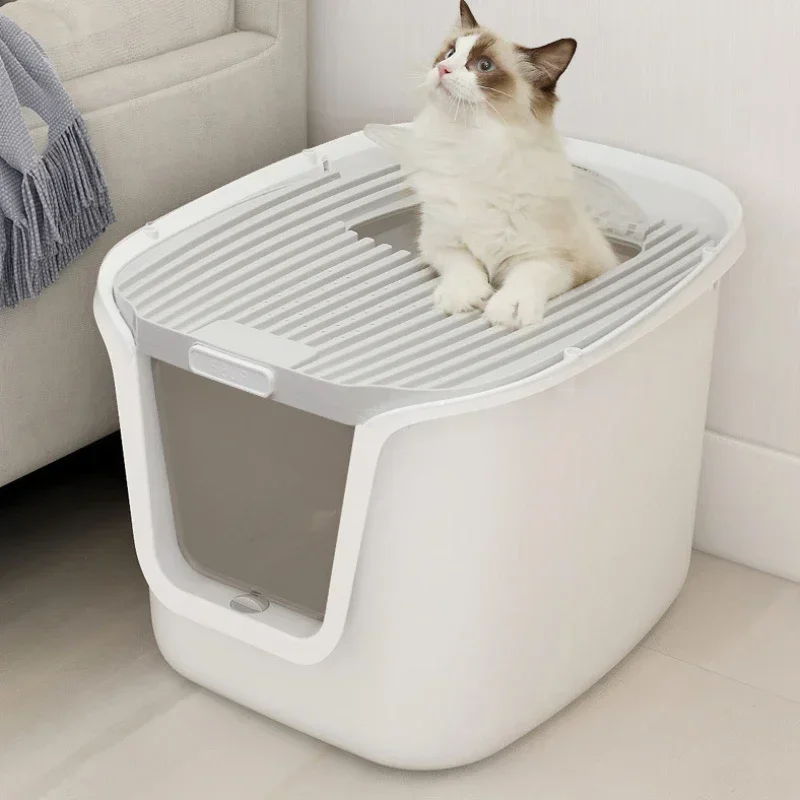 High Value Cat Litter Box Super Large Space Cat Toilet Lift Cover Clean Cats' Sandbox Multi-directional Access Litter High Value Cat Litter Box Super Large Space Cat Toilet Lift Cover Clean Cats' Sandbox Multi-directional Access Litter