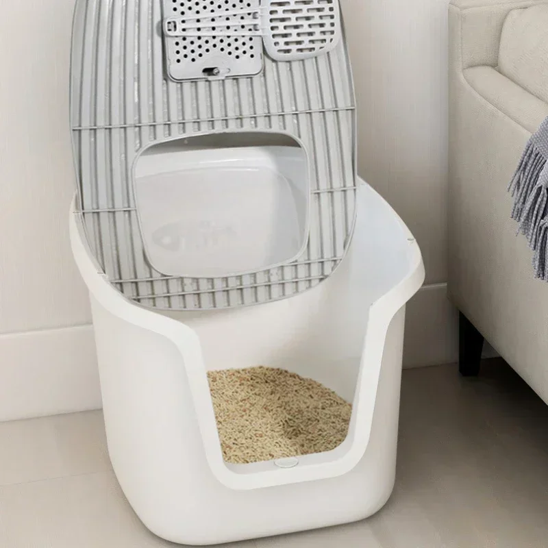 High Value Cat Litter Box Super Large Space Cat Toilet Lift Cover Clean Cats' Sandbox Multi-directional Access Litter High Value Cat Litter Box Super Large Space Cat Toilet Lift Cover Clean Cats' Sandbox Multi-directional Access Litter