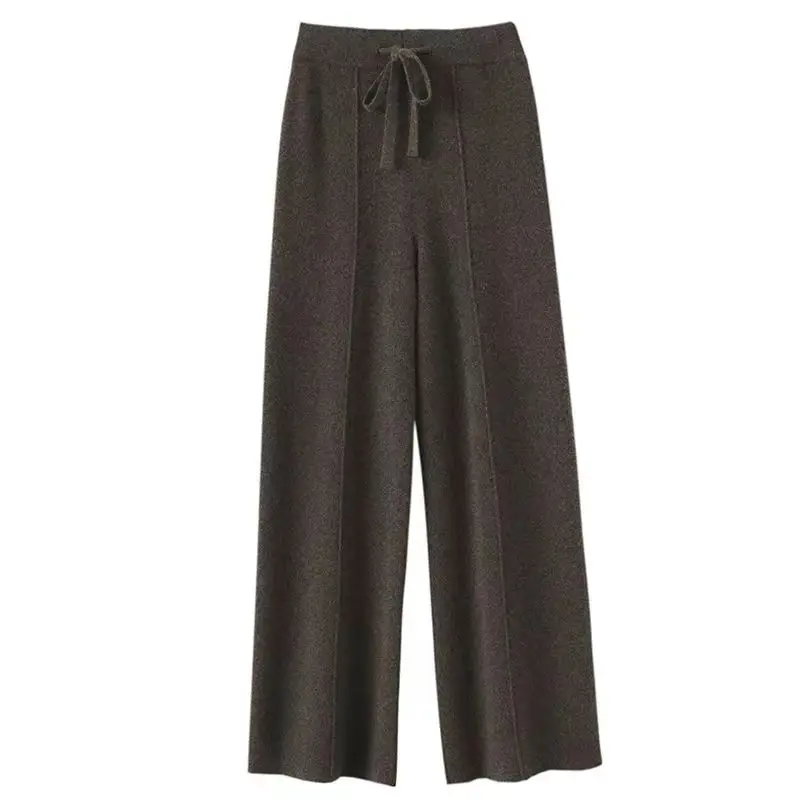 High Waist 100% Pure Wool Pants for Women
