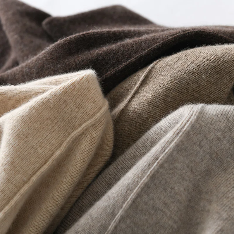 High Waist 100% Pure Wool Pants for Women