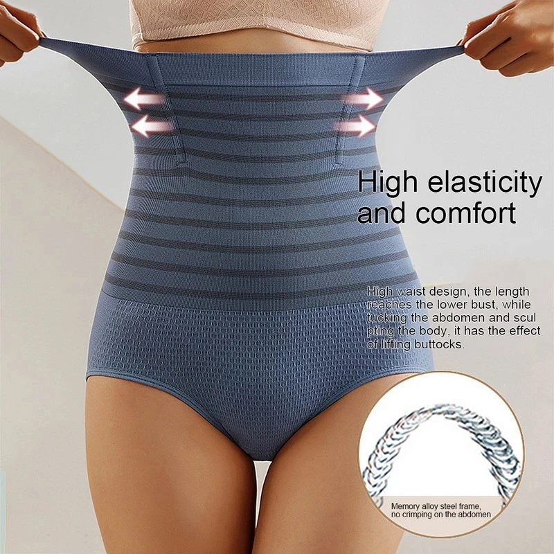 High Waist Breathable Shaping Panty Belly Band Abdominal Compression Corset Slimming Body Shaper Butt Lifter Seamless