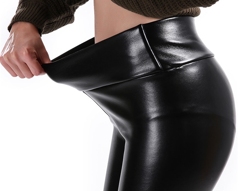 High Waist Leather Leggings High Waist Leather Leggings