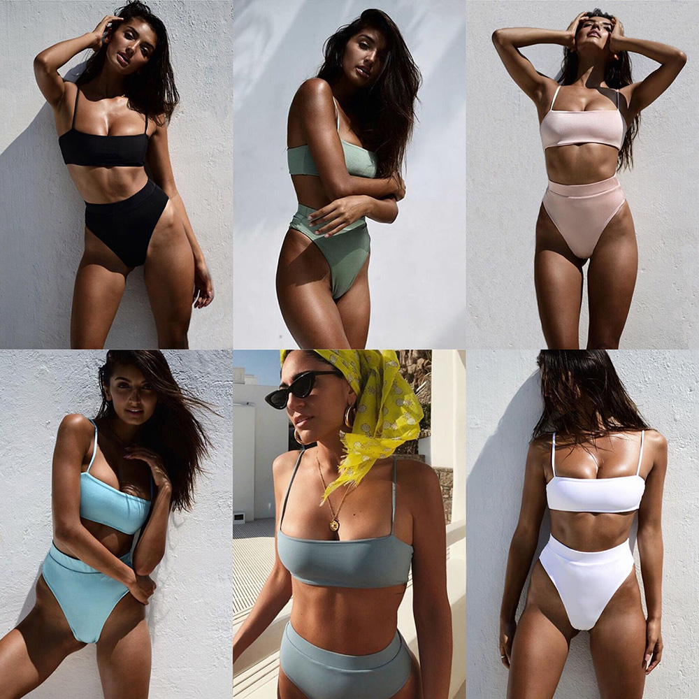 High Waisted Bikini Padded Swimsuit High Waisted Bikini Padded Swimsuit