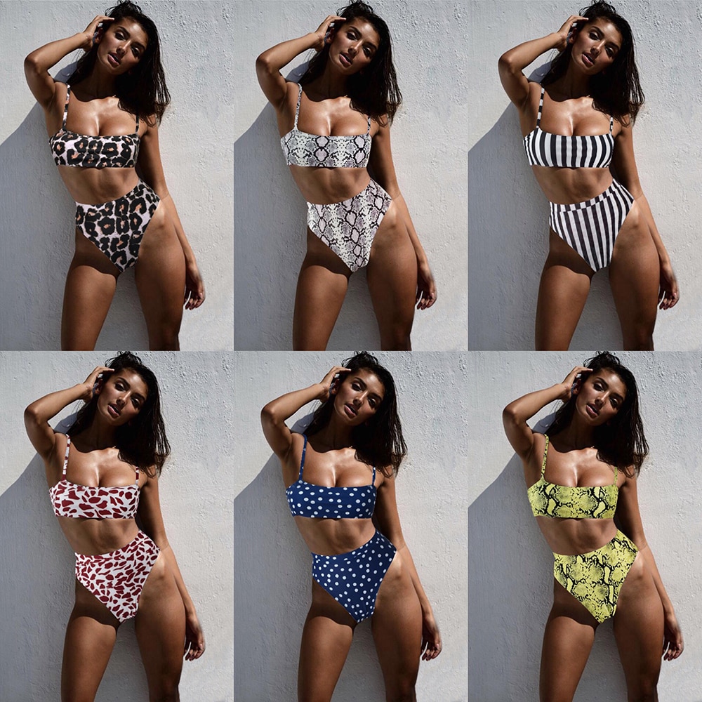 High Waisted Bikini Padded Swimsuit High Waisted Bikini Padded Swimsuit