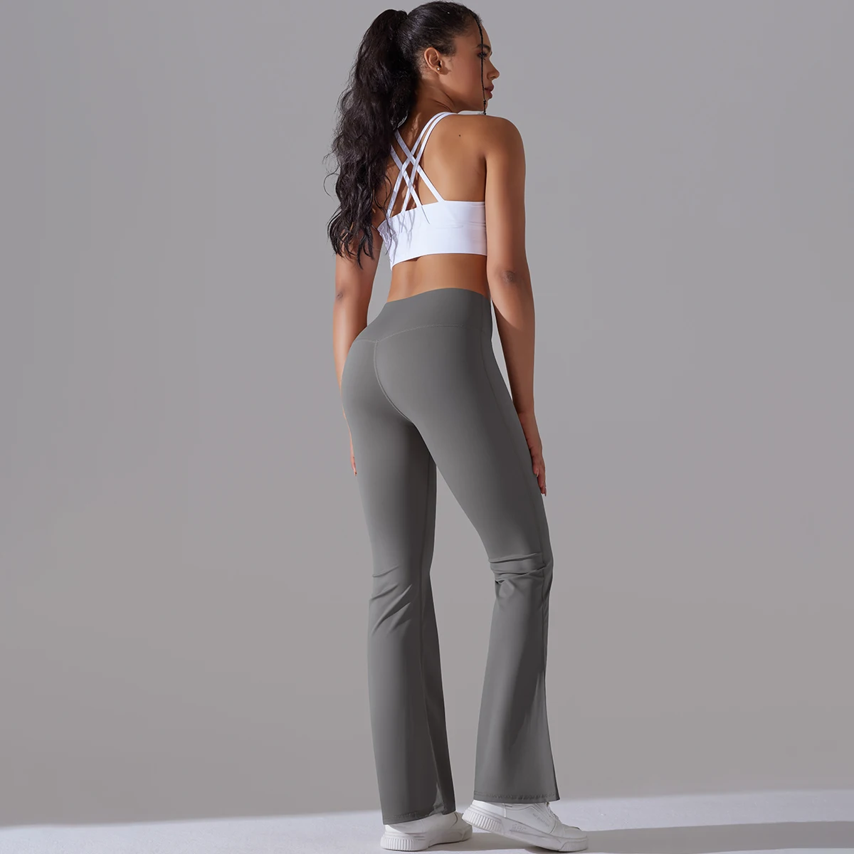 High Waisted Womens Flare Leggings