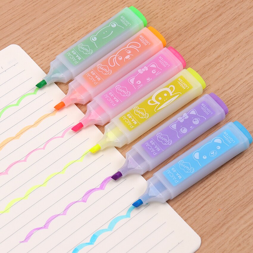 Highlight Marker Pen Set (6 Pcs) Highlight Marker Pen Set (6 Pcs)