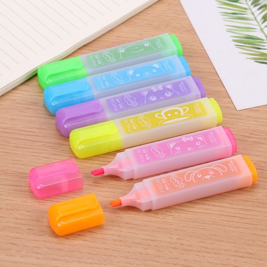 Highlight Marker Pen Set (6 Pcs) Highlight Marker Pen Set (6 Pcs)