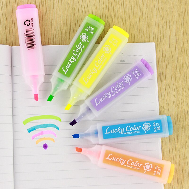 Highlight Marker Pen Set (6 Pcs) Highlight Marker Pen Set (6 Pcs)