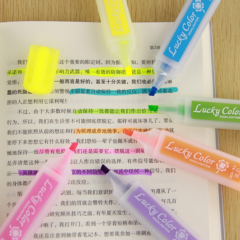 Highlight Marker Pen Set (6 Pcs) Highlight Marker Pen Set (6 Pcs)