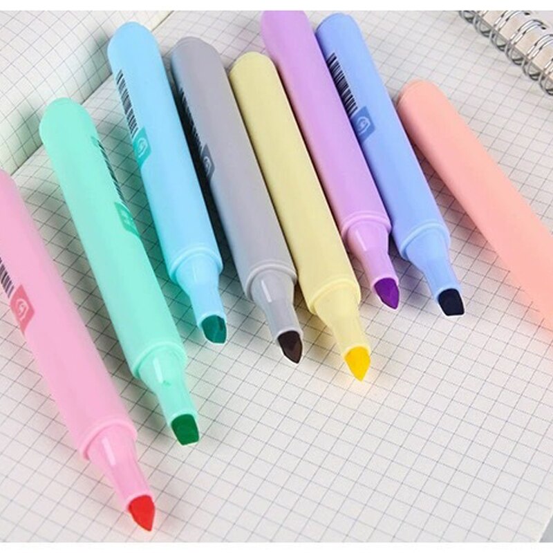 Highlighter Markers Set (8 Pcs)
