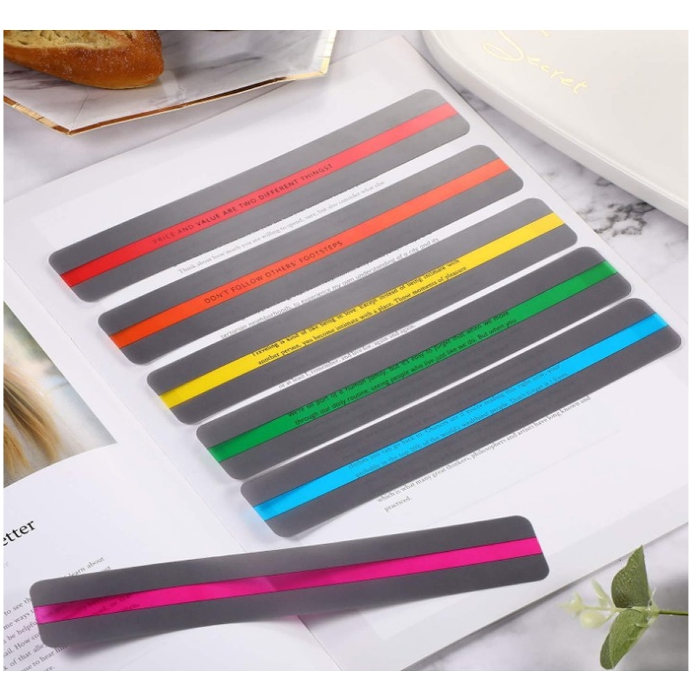 Highlighter Reading Guide Strips (8 pcs) Highlighter Reading Guide Strips (8 pcs)
