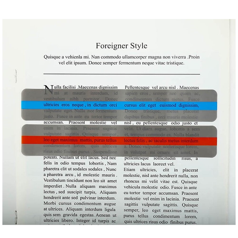 Highlighter Reading Guide Strips (8 pcs) Highlighter Reading Guide Strips (8 pcs)
