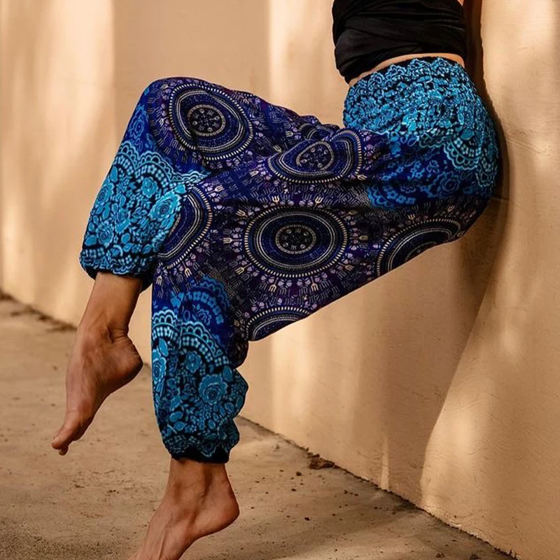 Hight Waisted Women's Boho Pants