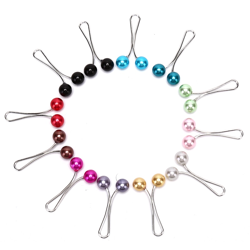 Hijab Clips with Pearl (12 pcs)
