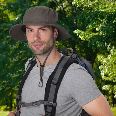 Hiking Bucket Hat with Tie