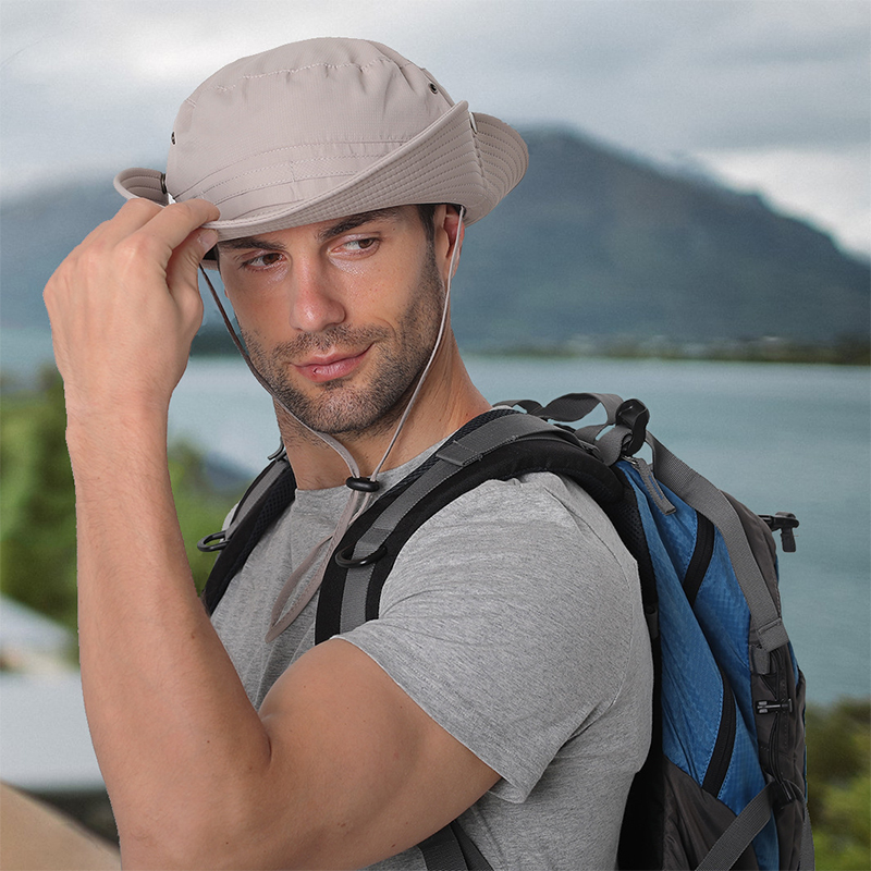 Hiking Bucket Hat with Tie