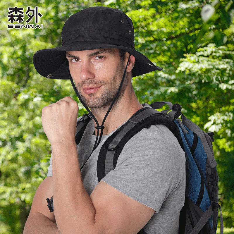 Hiking Bucket Hat with Tie