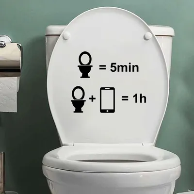 Hilarious Toilet Lid Stickers