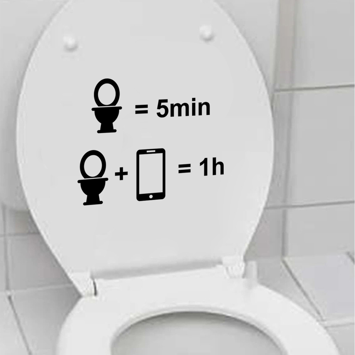 Hilarious Toilet Lid Stickers