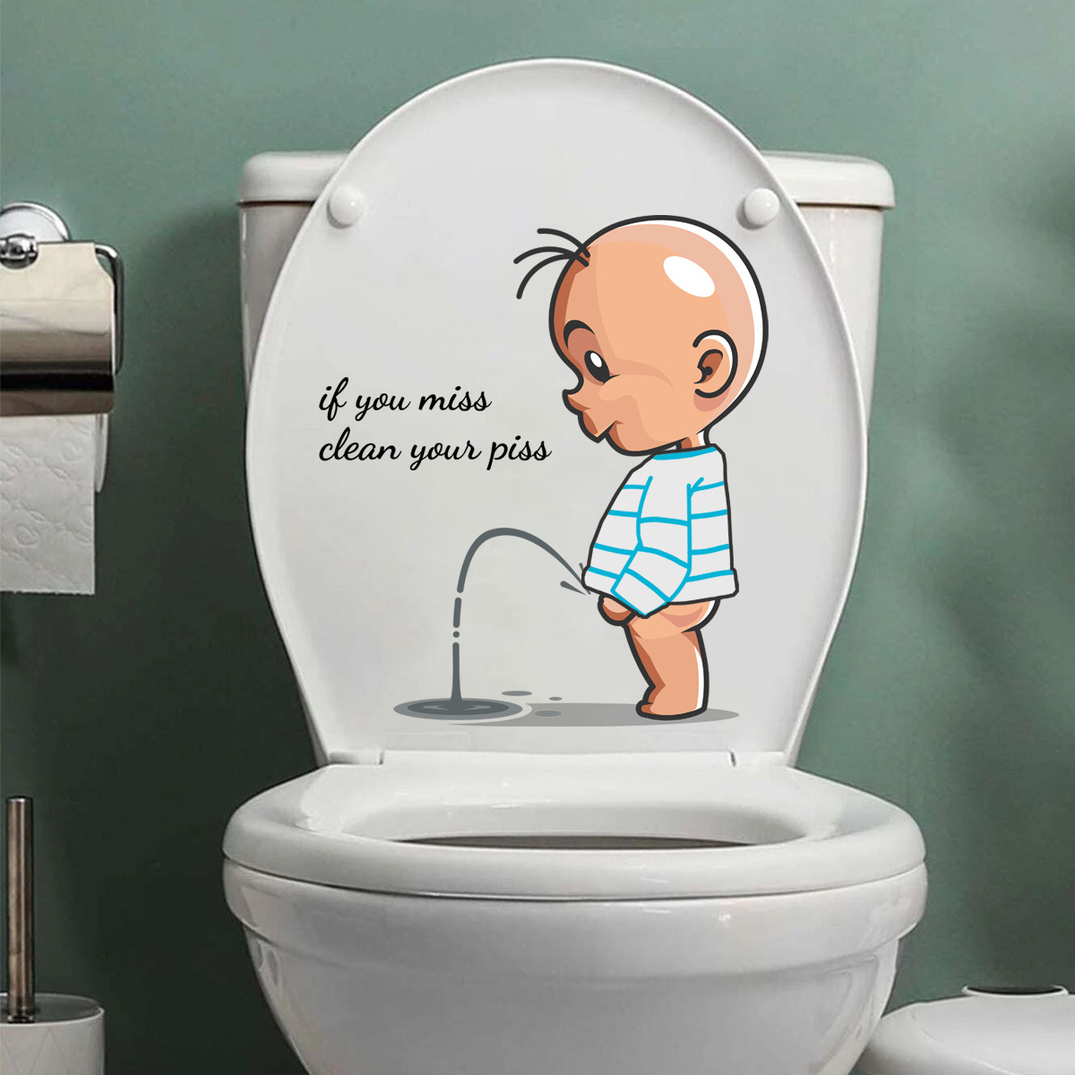 Hilarious Toilet Lid Stickers