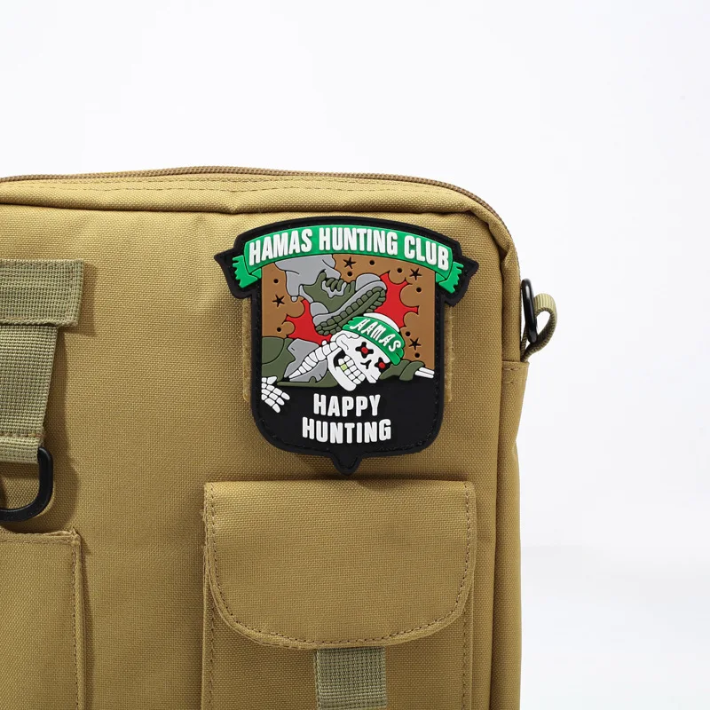 HMS Embroidery Patches for Backpacks and Clothing Accessories with Hook back