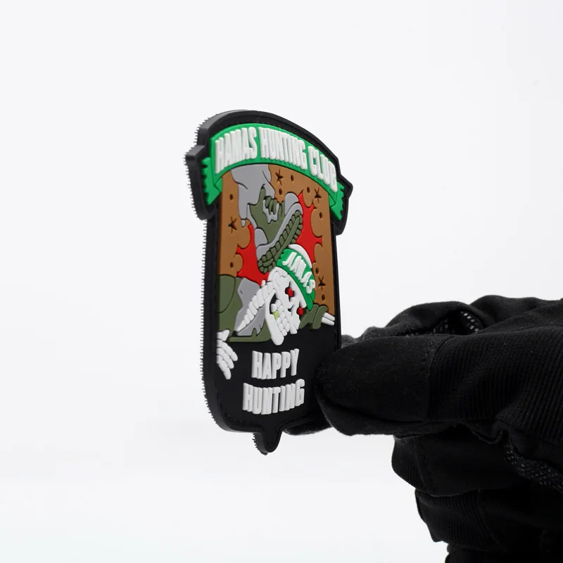 HMS Embroidery Patches for Backpacks and Clothing Accessories with Hook back