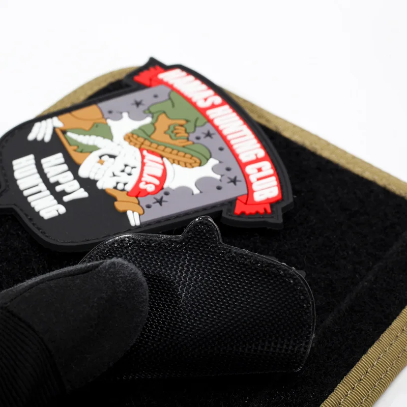 HMS Embroidery Patches for Backpacks and Clothing Accessories with Hook back