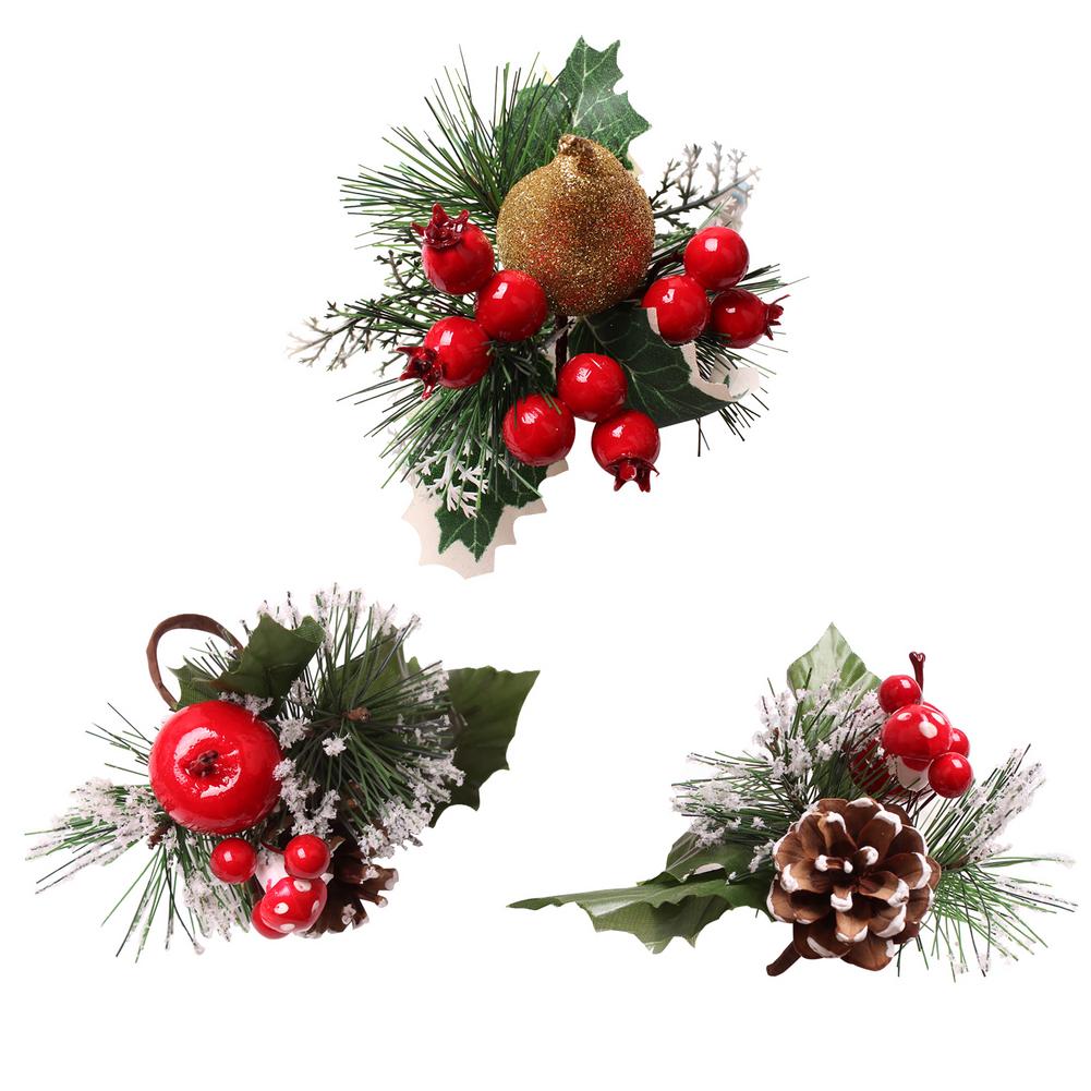 Holiday Holly Napkin Rings (6pcs) Holiday Holly Napkin Rings (6pcs)