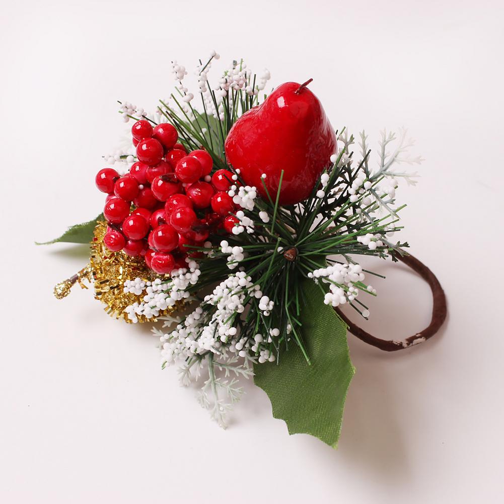 Holiday Holly Napkin Rings (6pcs) Holiday Holly Napkin Rings (6pcs)