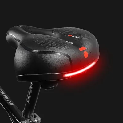 Hollow Breathable Bicycle Saddle Men Women MTB Road Bike Saddle Shock Absorbing Comfortable Big Butt Bike Seat Safety