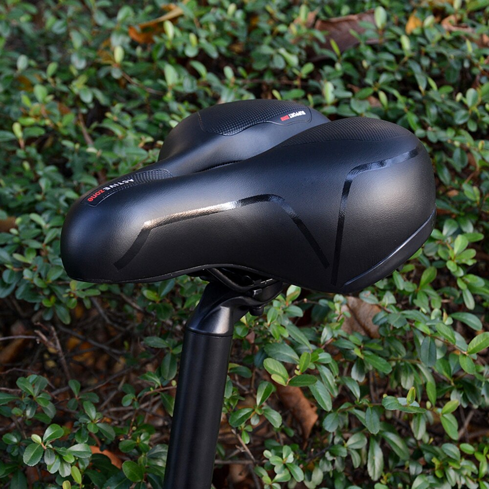 Hollow Breathable Bicycle Saddle Men Women MTB Road Bike Saddle Shock Absorbing Comfortable Big Butt Bike Seat Safety