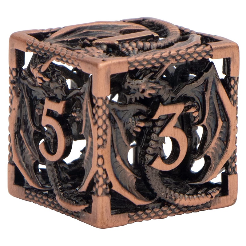 Hollow Metal Dice Set (7pcs)