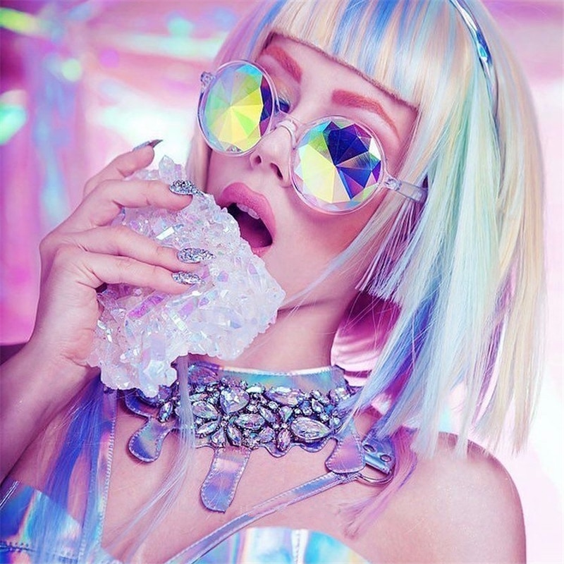 Holographic Party Kaleidoscope Sunglasses Holographic Party Kaleidoscope Sunglasses
