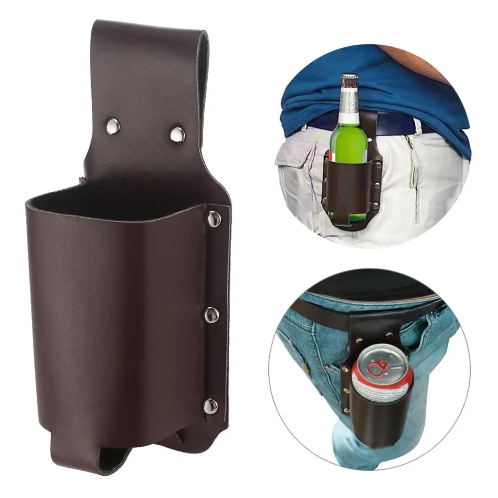 Holster Portable Bottle Waist Beer Belt Bag Handy Wine Bottles Beverage Can Holder