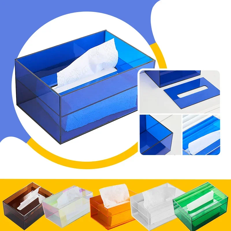 Home Acrylic Tissue Box Dispenser