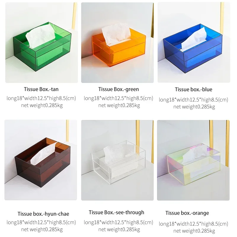 Home Acrylic Tissue Box Dispenser
