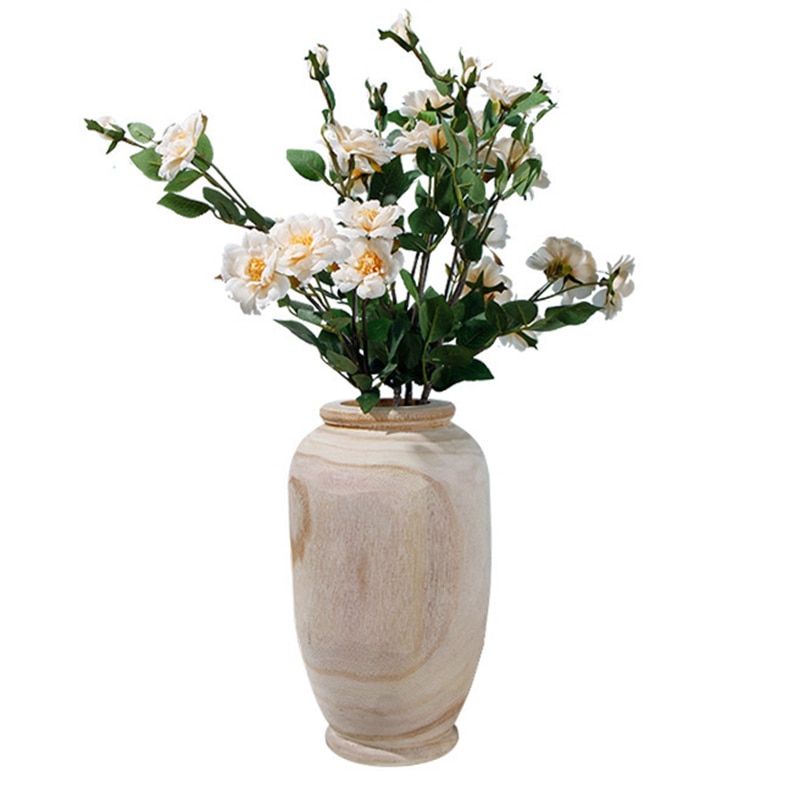 Home Decoration Flower Wooden Vase