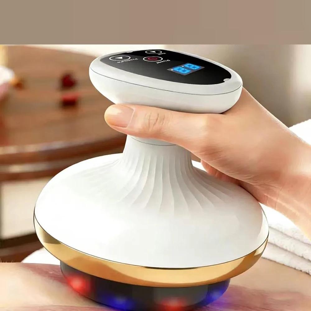 Home Electric Scraping and Cupping Massager with Suction Cups, Heated Suction, and Anti-Cellulite Massager