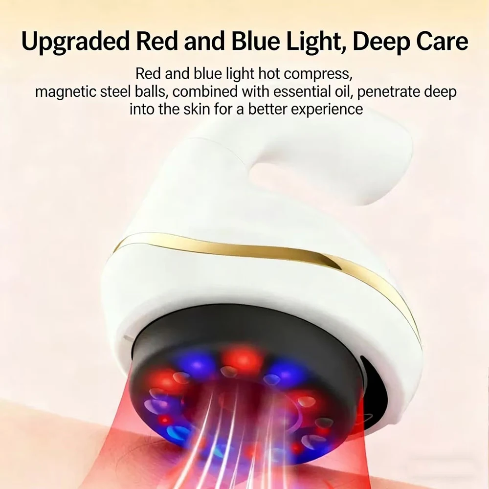 Home Electric Scraping and Cupping Massager with Suction Cups, Heated Suction, and Anti-Cellulite Massager