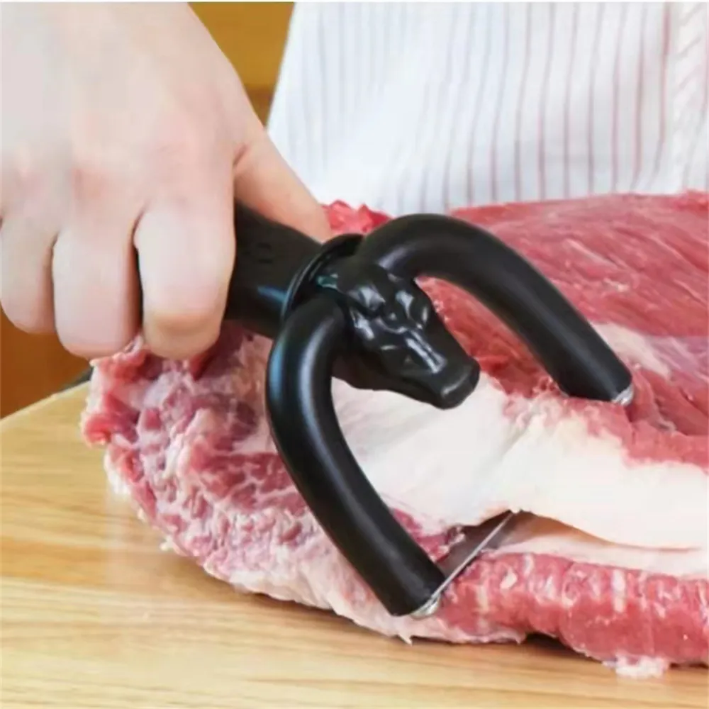Home Kitchen Tools Handheld Meat Cutter Slicer Fat Trimmer Beef Pork Meat Cutter