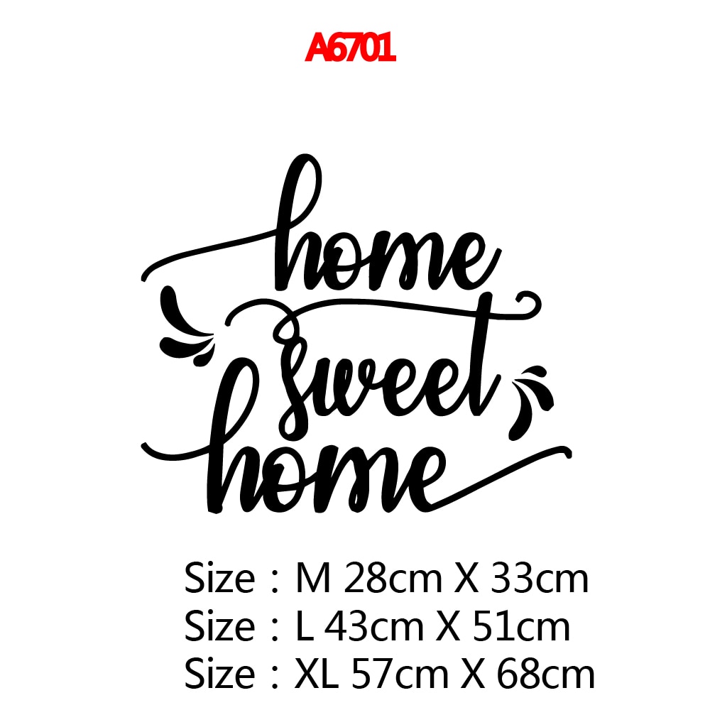 Home Sweet Home Sticker Wall Decoration