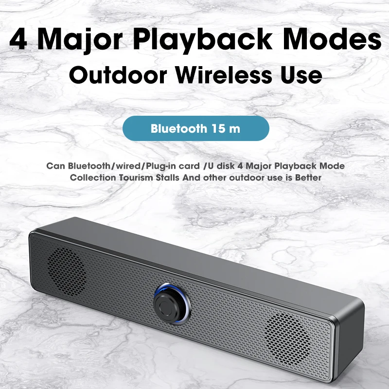 Home Theater Sound System Bluetooth Speaker 4D Surround Soundbar Computer Speaker For TV Soundbar Box Subwoofer Stereo